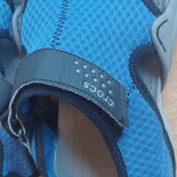 Crocs men's size 12 blue and gray - Picture 3 of 6